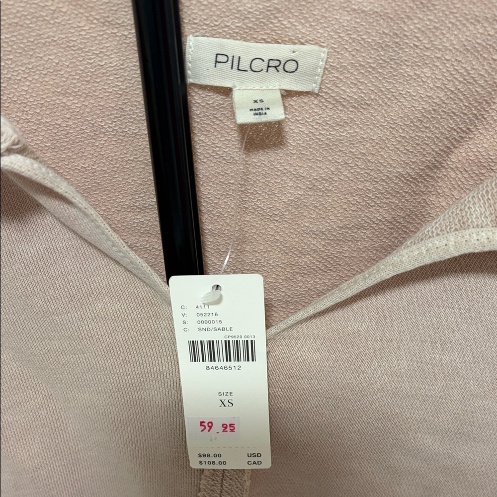 Pilcro by Anthropologie Women's Beige Eyelet Sleeve Top - Picture 3 of 7